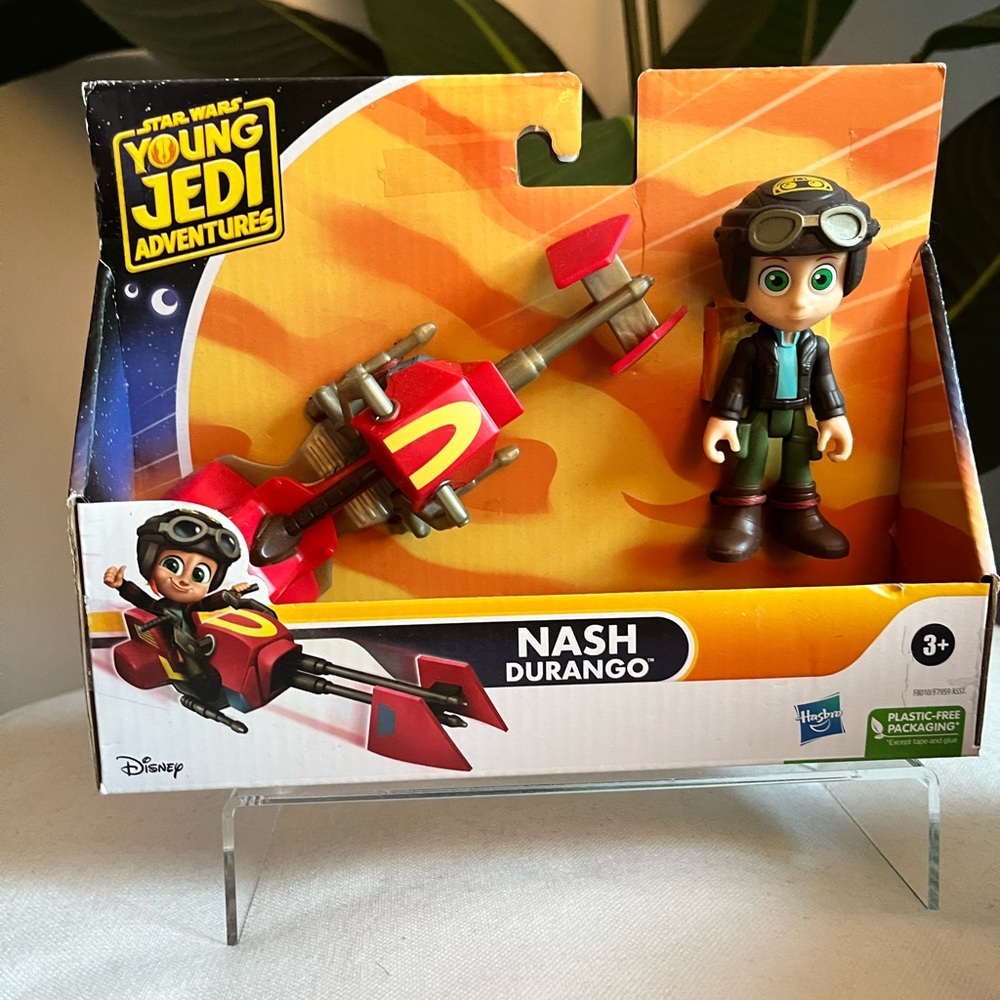 🏷️5/$30 Star Wars Young Jedi Adventures Nash Durango Figure &Speeder NWT .